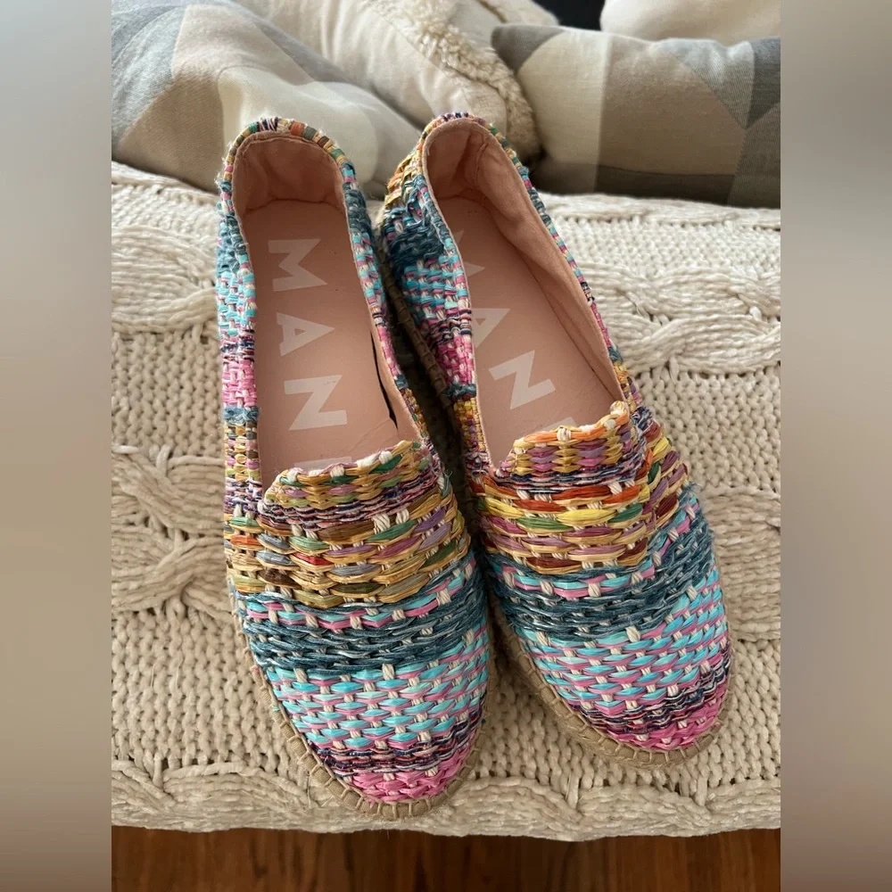 Manebi Raffia Jute Mix Double Sole Espadrilles 💞✨